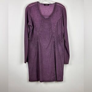 Women's Long Sleeve Abstract Panel Dress
